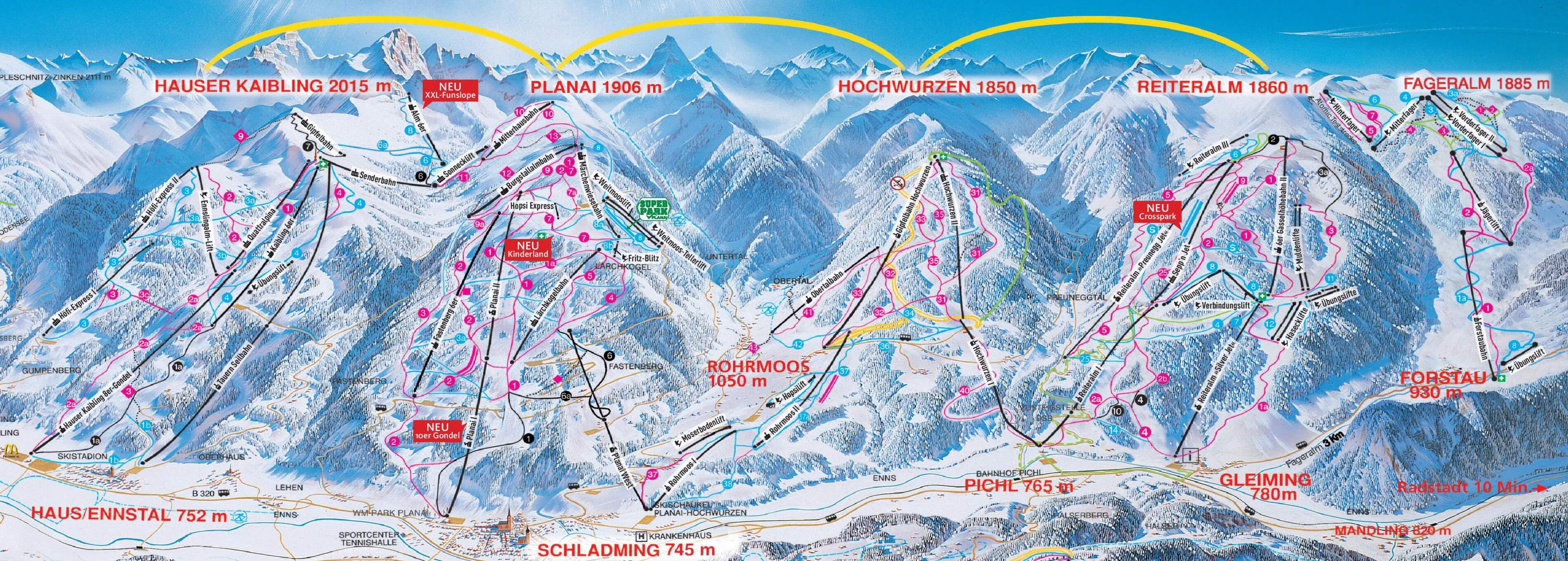 Ski Area map